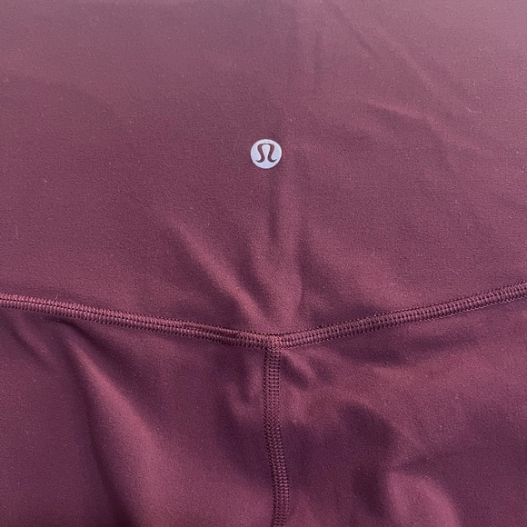 Lululemon Burgundy Leggings - Picture 5 of 9